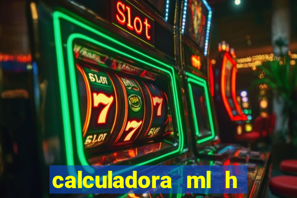 calculadora ml h para mcg kg min